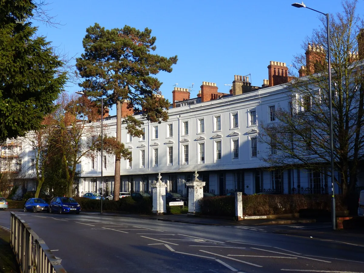 Regency terraces on Lansdowne Crescent, Royal Leamington Spa
